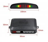 Opel Speedstar Dijital Ekranlı Araç Park Sensörü Ses İkazlı Beyaz Renk thumbnail 2