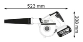Bosch GBL 18V-120 3.0Ah Tek Akülü Yaprak Üfleme Makinesi - 2