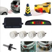 Renault Vel Dijital Ekranlı Araç Park Sensörü Ses İkazlı Beyaz Renk - 1