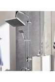 Beyazsu Siyah Başlıklı Kaliteli Robot Kare Duş Sistemi Çok Fonksiyonlu Yağmurlama Duş Seti thumbnail 4