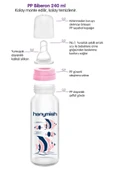 HANYMİSH PP BİBERON 240 ML - PEMBE - 2