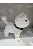 Kedi Tasmalı Kumandalı Yürüyen Sevimli Kedi Peluş Kedi Tasmalı Kedi Beyaz - 3