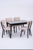 Venüs Elma Otomatik Açılır Masa Sandalye Takımı 80x120 - 9
