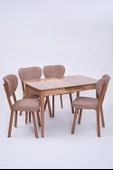 Venüs Elma Otomatik Açılır Masa Sandalye Takımı 80x120 - 1