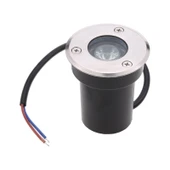 Sıva altı Led Armatür dekoratif ışık show gösteri yol aydınlatma açık alan enerji tasarruflu Yuvarlak zemin Doğal Beyaz 4000K A-1405 1W 220V - 1