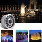 Sıva altı Led Armatür dekoratif ışık show gösteri yol aydınlatma açık alan enerji tasarruflu Yuvarlak zemin Doğal Beyaz 4000K A-1402 6W 220V - 2