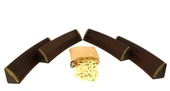 Eser Oval Okey Takımı, Doğal Ahşap Oval Okey Takımı (101 Okey Oyun Seti) Kaliteli Masif Ahşap - Kahverengi Model: 2 - 1