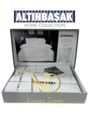 Altınbaşak Jakarlı Saten Çift Kişilik Nevresim Takımı Mınna Arcane thumbnail 1