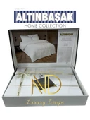 Altınbaşak Jakarlı Saten Çift Kişilik Nevresim Takımı Perle Arcane - 1