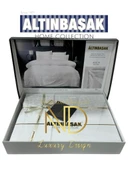 Altınbaşak Jakarlı Saten Çift Kişilik Nevresim Takımı Adelya Arcane thumbnail 1