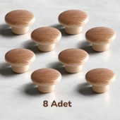 8 Adet Bihe Plastik Çanak Mantar Kulp Ceviz Düğme Mobilya Mutfak Dolap Dolabı Çekmece Kulbu Kulpları thumbnail 1