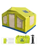 Tourus 5 Mevsim Renkli Şişme Kamp Çadırı 320x250x220 Cm 4-6 Kişilik Şişme Çadır thumbnail 1