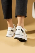 Pembe Potin Taş Detaylı Rahat Taban Bağcıklı Kadın Sneaker 36-874-25 - 9