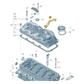 VW Amarok 2010-2012 2.0TDi Motor Külbütör Kapak Hava Borusu 03L103493H - 2
