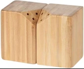 Prizma Kesim 2'li Bambu Tuzluk ve Baharatlık Seti , Mıknatıslı, Şık ve Dayanıklı Ahşap Tasarım thumbnail 7