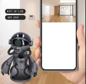 Uzay Robotu Görünümlü Şarjlı Kablosuz Ip Güvenlik Kamerası - 7