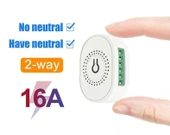 ZigBee Tuya 2 Yollu Mini Akıllı Anahtar 16A TMZ02 - 3