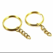 Anahtarlık halka küçük 1000 Adet Altın - 1