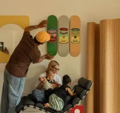 The Skateroom Pop Art Andy Warhol Campbells Soup Blood Kaykay Tablo thumbnail 2