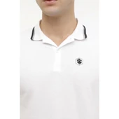Lumberjack A10153338608010 4M M-Bsc Polo 12Bs45 4Fx Beyaz Erkek Polo T-Shırt - 4