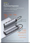 Baseus Gleam Series 11 in 1 Type-C Hub Çevirici Dönüştürücü CAHUB-CT0G - 3