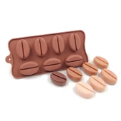 Silikon Kalıp Çikolata Ve Buz Büyük Kahve Çekirdeği Şeker Hamuru Kek Kalıbı 7 Li - 1
