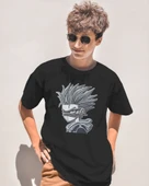 Anime Savaşçı Baskılı Erkek Tişört  Gizemli ve Güçlü Stil - 2