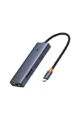 Baseus Ultrajoy 7in1 Type-C Hub  (Type-C to 1xHDMI4K 30Hz + 2xUSB 3.0 + 1xPD +RJ45 + SD/TF3.0) - 1