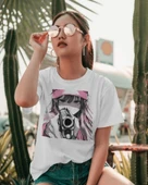 Anime Sniper Girl Kadın Tişört Şık ve Asi Tasarım - 2