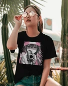 Anime Sniper Girl Kadın Tişört Şık ve Asi Tasarım - 1