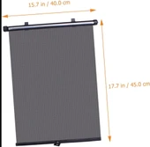 Makaralı Otomatik Yan Cam Perde 2'Li 36x54cm Güneşlik- Araç Cam Güneşliği - 3