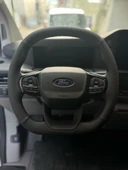 DİKİŞLİ DİREKSİYON KILIFI SİYAH DERİ NOKTALI DERİ SİYAH DİKİŞLİ FORD CUSTOM İÇİN - 1