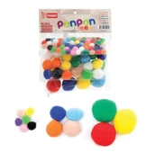 Mikro Pastel Ponpon Seti 10-20-30Mm - 1