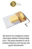 Paslanmaz Hızlı Peynir Kesme Aleti Kolay İnce Kaşar Tereyağı Dilimleyici Pratik Aparat Mutfak Rende - 5