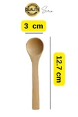 6'lı Mini Bambu Mama ve Baharat Kaşığı Seti Ahşap Çevre Dostu Mutfakta Reçel Bal Dondurma Çorba - 5