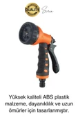 Yüksek Basınçlı 7 Fonksiyonlu Sulama Tabancası Seti Bağlantı Aparatı Araç Bahçe Sulama Yıkama - 2