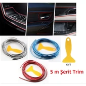 Araba Dekorasyon 5 Metre Şerit Trim MAVİ RENK - 1
