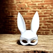 VIP KALİTE BEYAZ TAVŞAN MASKESİ CADILAR BAYRAMI MASKESİ KORKU MASKESİ PARTİ MASKESİ YILBAŞI MASKESİ - 1