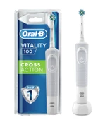 Oral-B D100 Vitality Cross Action Beyaz Şarjlı Diş Fırçası - 1