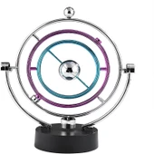 VIP KALİTE KINETIC ORBİTAL BALANCE DENGE TOPLARI DÖNEN MANYETİK TOPLAR DEKOR OBJE YENİ İŞ HEDİYELERİ - 4