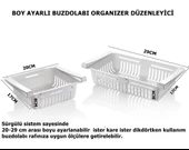 Buzdolabı Organizeri Boyu Ayarlanabilir Düzenleyici-Antrasit Siyah-8125 - 7