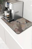 Valerine Life Kahve Makinesi Matı Sıvı Geçirmez Kaymaz Yıkanır Çaycı Çay Espresso Makinesi Pad 35x45cm 27241229 - 1