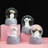 Mini Işıklı Astronot Kar Küresi - 1