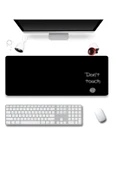 SonicTouch Dokunma Elleme Don't Touch Gamer Oyuncu Dikişsiz Sıvı Geçirmez Klavye Mouse Pad 32x70Cm - 1