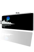 SonicTouch Mavi Ay Karanlık Ufuk Gamer Oyuncu Dikişsiz Sıvı Geçirmez Klavye Mouse Pad 32x70Cm thumbnail 2