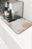 Valerine Life Kahve Makinesi Matı Sıvı Geçirmez Kaymaz Yıkanır Çaycı Çay Espresso Makinesi Pad 35x45cm 27241231 - 1