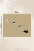 Valerine Life Kahve Makinesi Matı Sıvı Geçirmez Kaymaz Yıkanır Çaycı Çay Espresso Makinesi Pad 35x45cm 27KHD241228 - 3