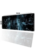 SonicTouch Sanal Gerçeklik Mavi Gamer Oyuncu Dikişsiz Sıvı Geçirmez Klavye Mouse Pad 32x70Cm - 1