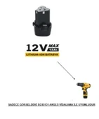 Sgs 5137 Profesyonel Akülü Vidalama Yedek Batarya 12 Volt (1.5AH) - 2