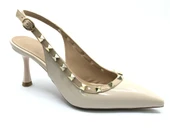 Feles Zımba Şerit Detaylı Arkası Açık Stiletto Kadın Topuklu Ayakkabı thumbnail 6